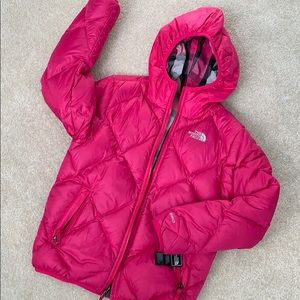 North Face reversible nylon/down jacket.